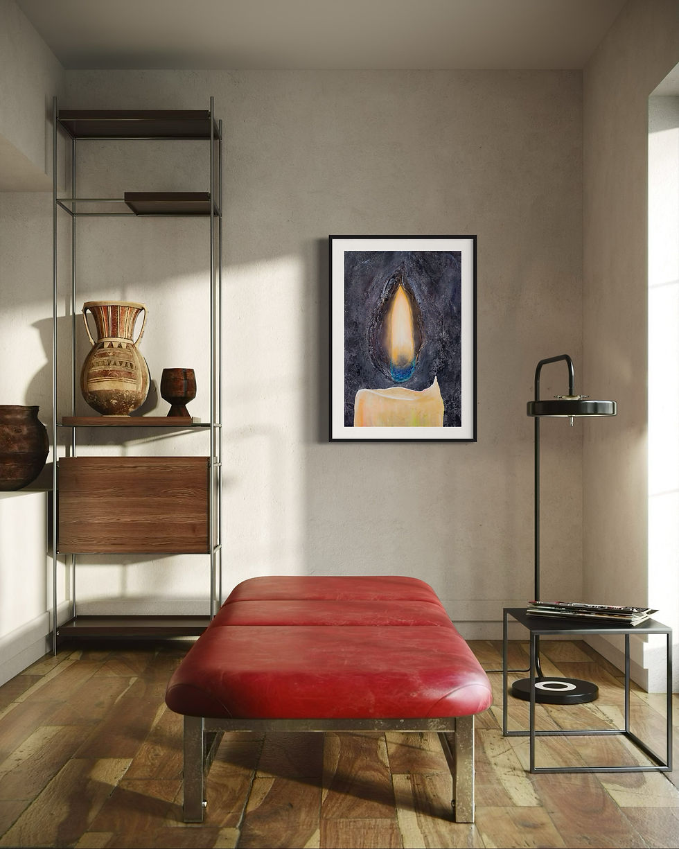 Thumbnail: abstract painting representing resilience and inner strength through faith