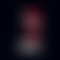 Face in the Denmark flag colours, with a finger to the lips in a silent gesture. Text: "HAMLET THE REST IS SILENCE" on black background. Eerie mood.