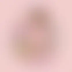 A woman in a pink outfit and tiara poses dramatically against a colourful floral background with text: "Glorious" and shows details.