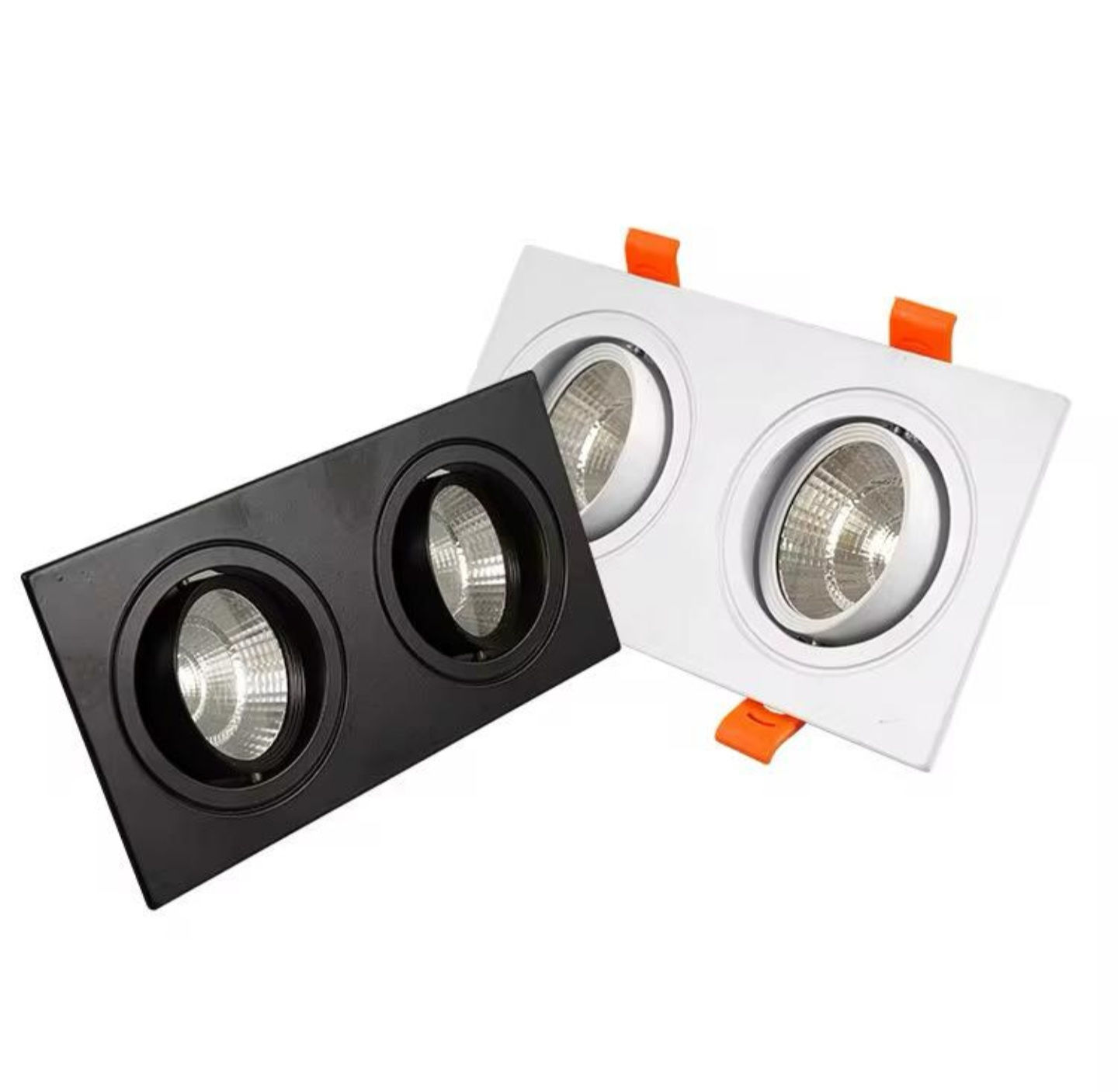 Double base downlighter holder