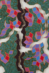 Rhombic Composition in the Chromatic Key of Violet (detail)