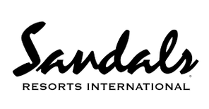 Sandals Resorts logo — luxury adults-only Caribbean resort partner of 2 Getaway Travel.