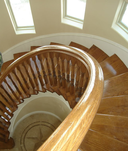 Custom built-in staircase by Gonzalez Carpentry — Harlingen TX