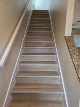 This South Padre Island home now has floors that stand up to moisture and everyday wear and are easy to keep clean.