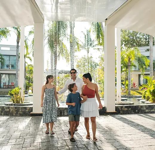 Family exploring iconic landmarks on a European vacation package with 2 Getaway Travel.
