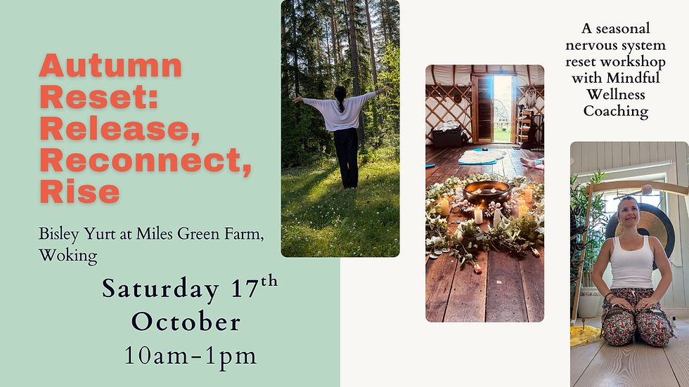 Autumn Reset: Release, Reconnect, Rise at Bisley Yurt