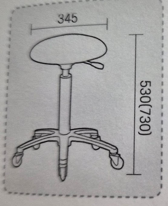 Thumbnail: Round ERGO Head Spa Stools (Wheel/Swing)