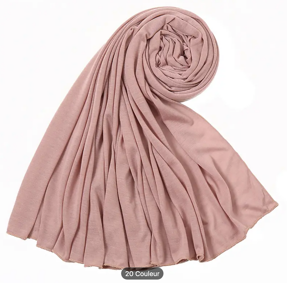 Miniature : Écharpe Longue Et Légère En Jersey Uni Pour Femme