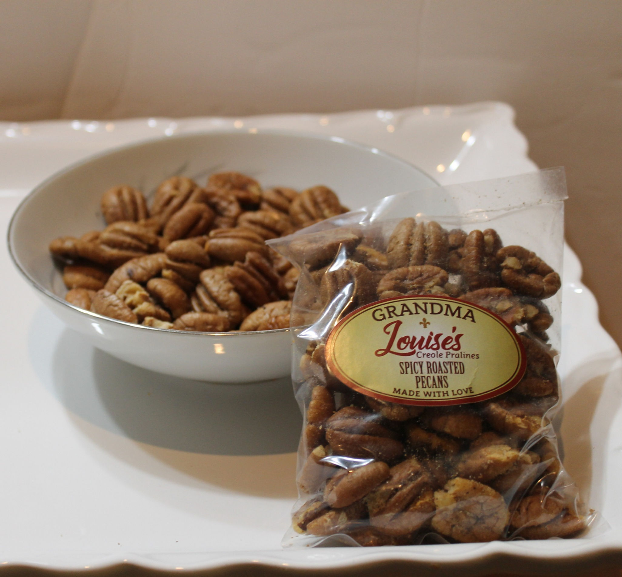 Spicy Roasted Pecans