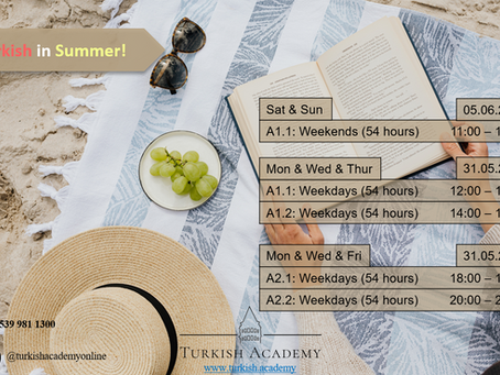 Learn Turkish in Summer