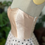 Thumbnail: Ballet pink satin dress with black flock spot overskirt