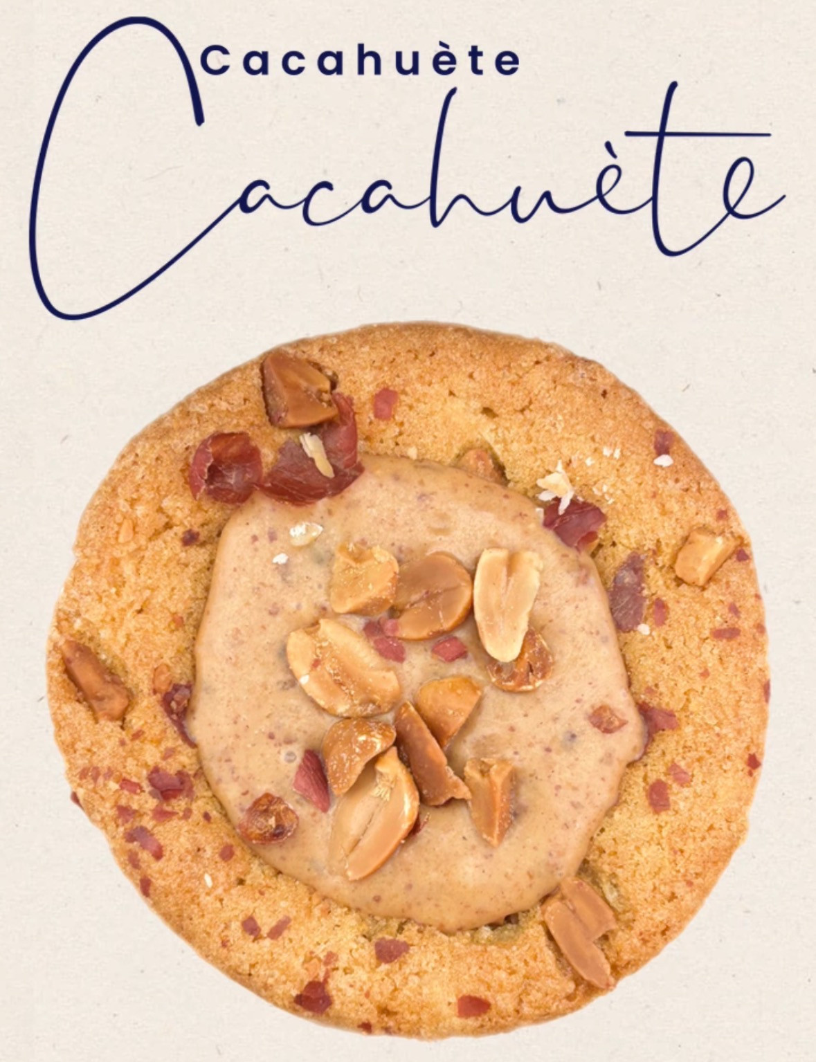 Tarte Cookie Cacahuète