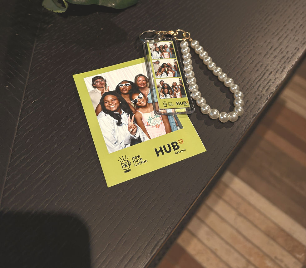 Custom photo keychain experience for weddings and events in Raleigh, NC