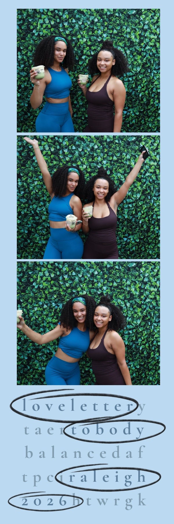 Custom photo booth strips from an event at Junction West in downtown Raleigh, NC
