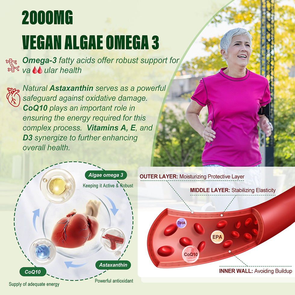 Thumbnail: Vegan Omega 3 Supplement Gummies, Sugar Free Algae Omega 3 Fatty Acid 2000mg