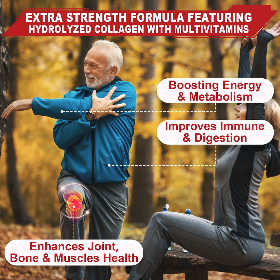 Thumbnail: Sugar-Free Hydrolyzed Collagen Peptide Filled Gummies,Extra Strength 1500mg