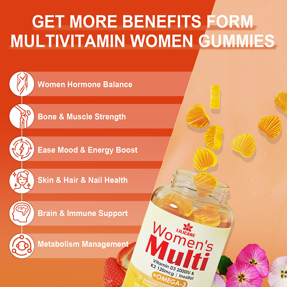 Thumbnail: Womens Multivitamin Gummies, Sugar-Free Methylated Multivitamins w/D3 + K2, Vega