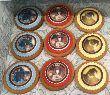 Tim Burton - Custom Biscuits Melbourne