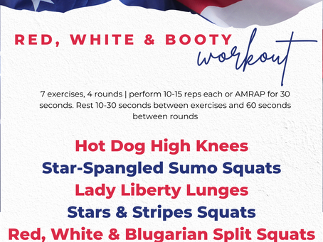 Red, White & Booty Workout