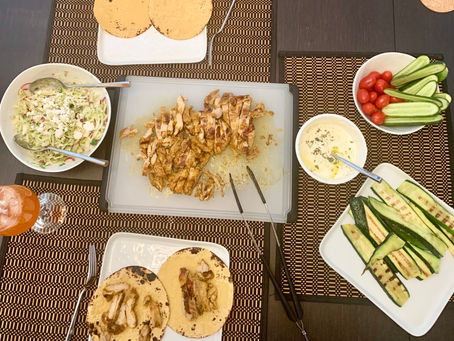 Easy Chicken Shawarma Dinner