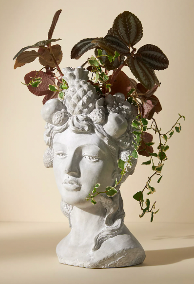 Grecian Bust Pot