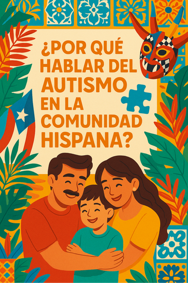 Familia hispana abrazandose por la importancia del idioma español