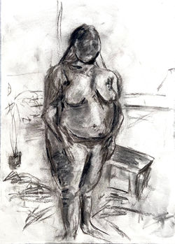 "Charcoal Study," 2023