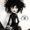 Thumbnail: "Susan HandScissors" Goth Tribute Art Doll