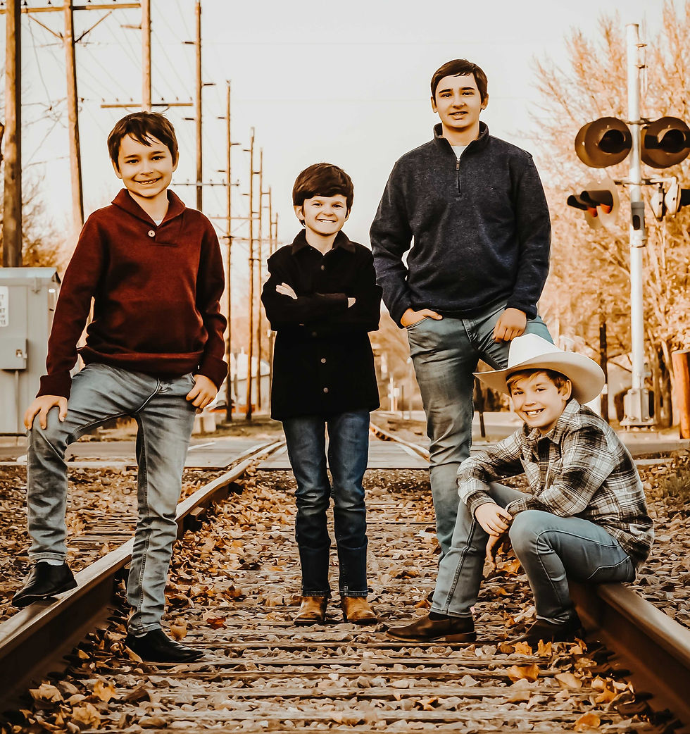 4 Boy Cousins | Railroad Tracks