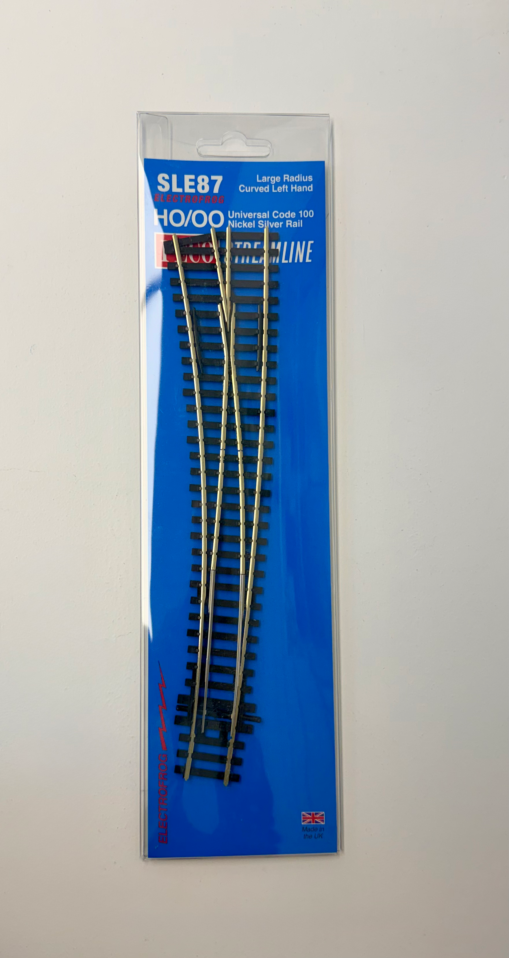 PECO SL-E87 Curved Turnout, Large Radius, Left Hand