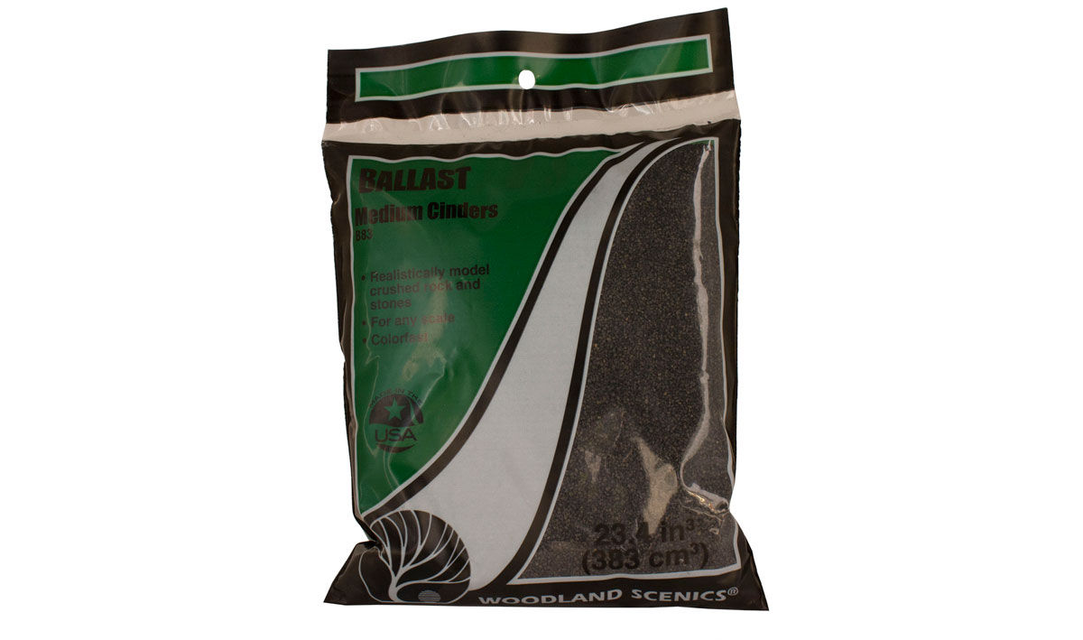 Woodland Scenics #B83 Medium Cinders Ballast Bag