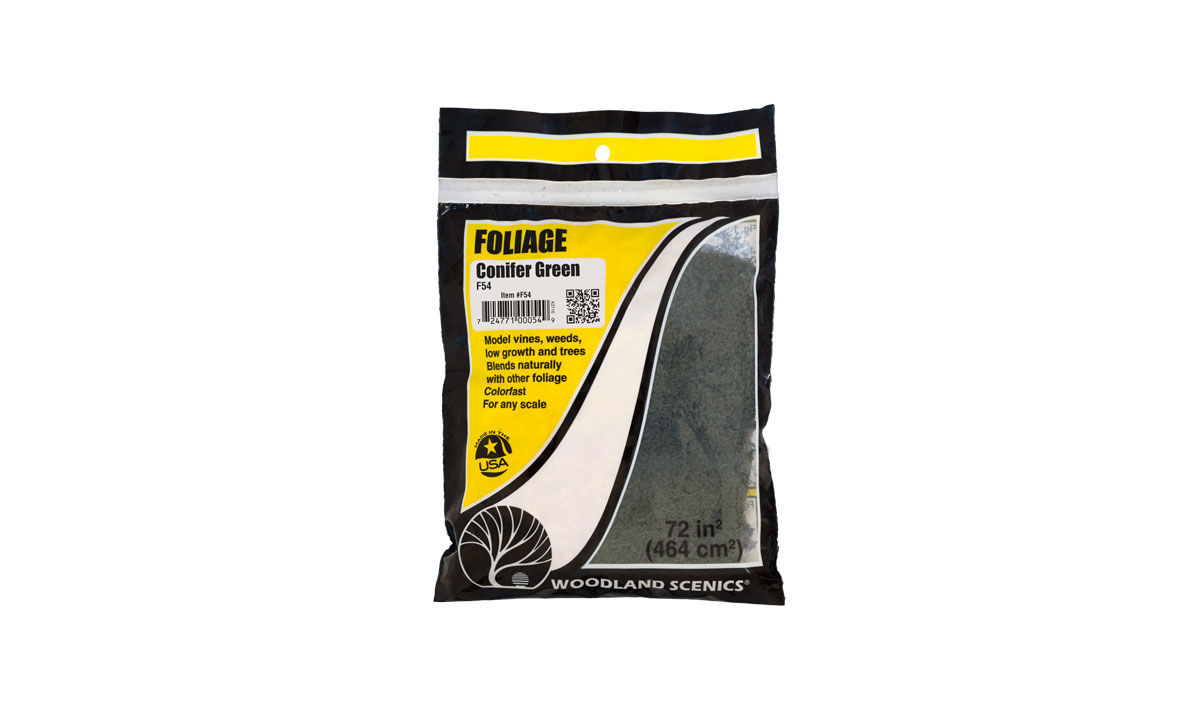Woodland Scenics #F54 Foliage Conifer Green