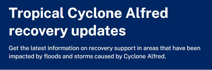 For individuals and businesses impacted by Cyclone Alfred, these government assistance programs provide crucial financial relief. Be sure to check your eligibility and apply promptly to access the support you need. We hope these resources help you recover and rebuild your life and business as soon as possible