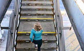 Lauftraining auf einer Treppe in Nürnberg