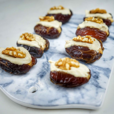 Hummus Stuffed Dates
