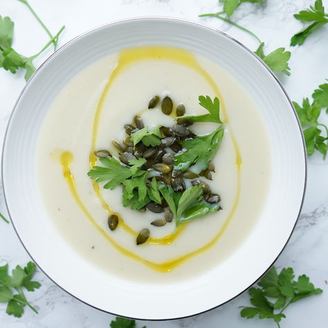 Guilt-Free Dairy-Free Creamy Cauliflower Soup