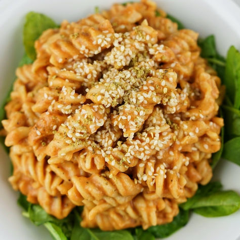Easiest Ever One Pot Hummus Pasta
