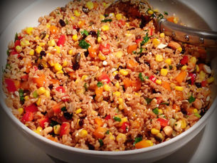 Rainbow Brown Rice Salad