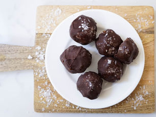 Guilt-Free Salted Caramel Chocolate Truffles