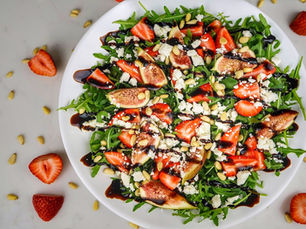 Strawberry, Feta, Fig &amp; Pine Nut Salad