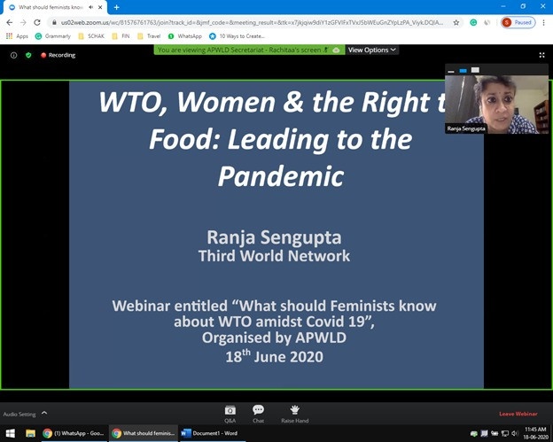 Asia Pacific Forum on Women, Law, and Development (APWLD) invited Hope On Foundation (HOF)