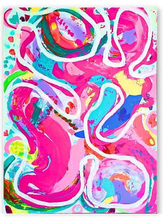 Wawa Bloom – Playful abstract composition symbolizing childhood energy and emotional blossoming – KŌNG by Wagner