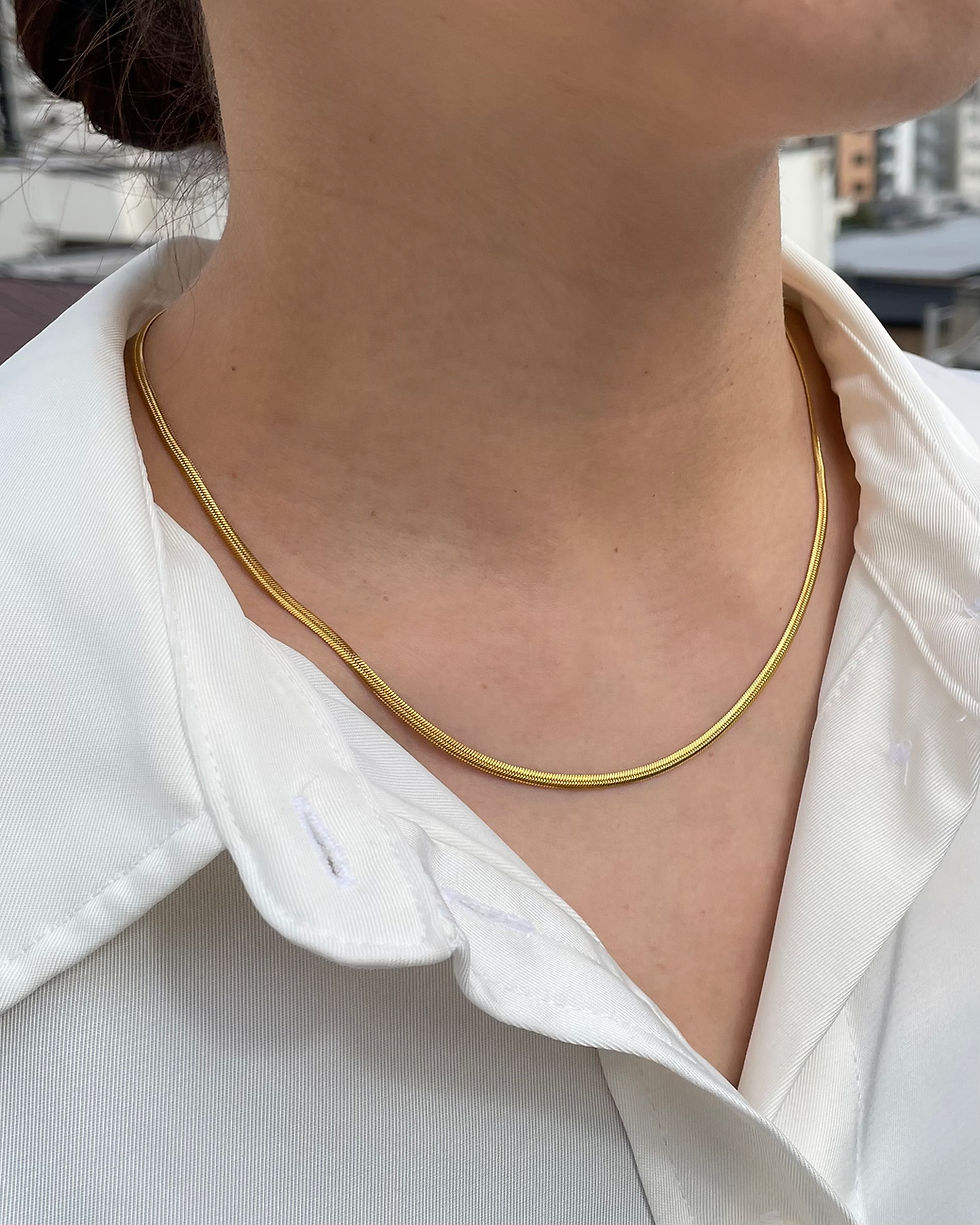 サムネイル： Snake gold necklace