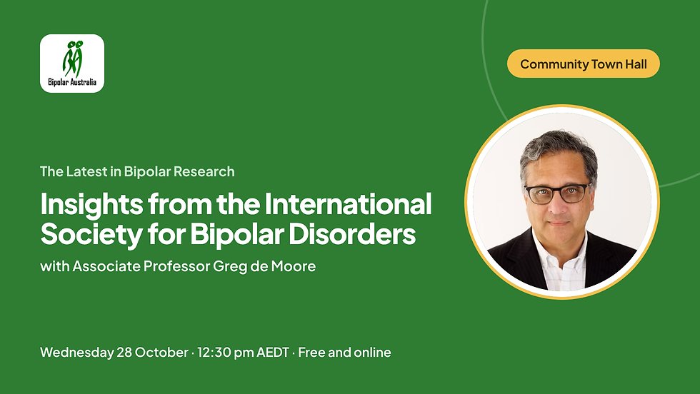 Community Town Hall: Insights from the International Society for Bipolar Disorders
