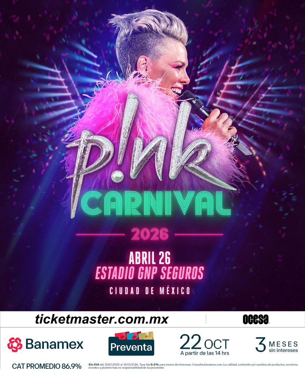 P!NK en México 2026, P!NK Carnival Tour amame trans mx