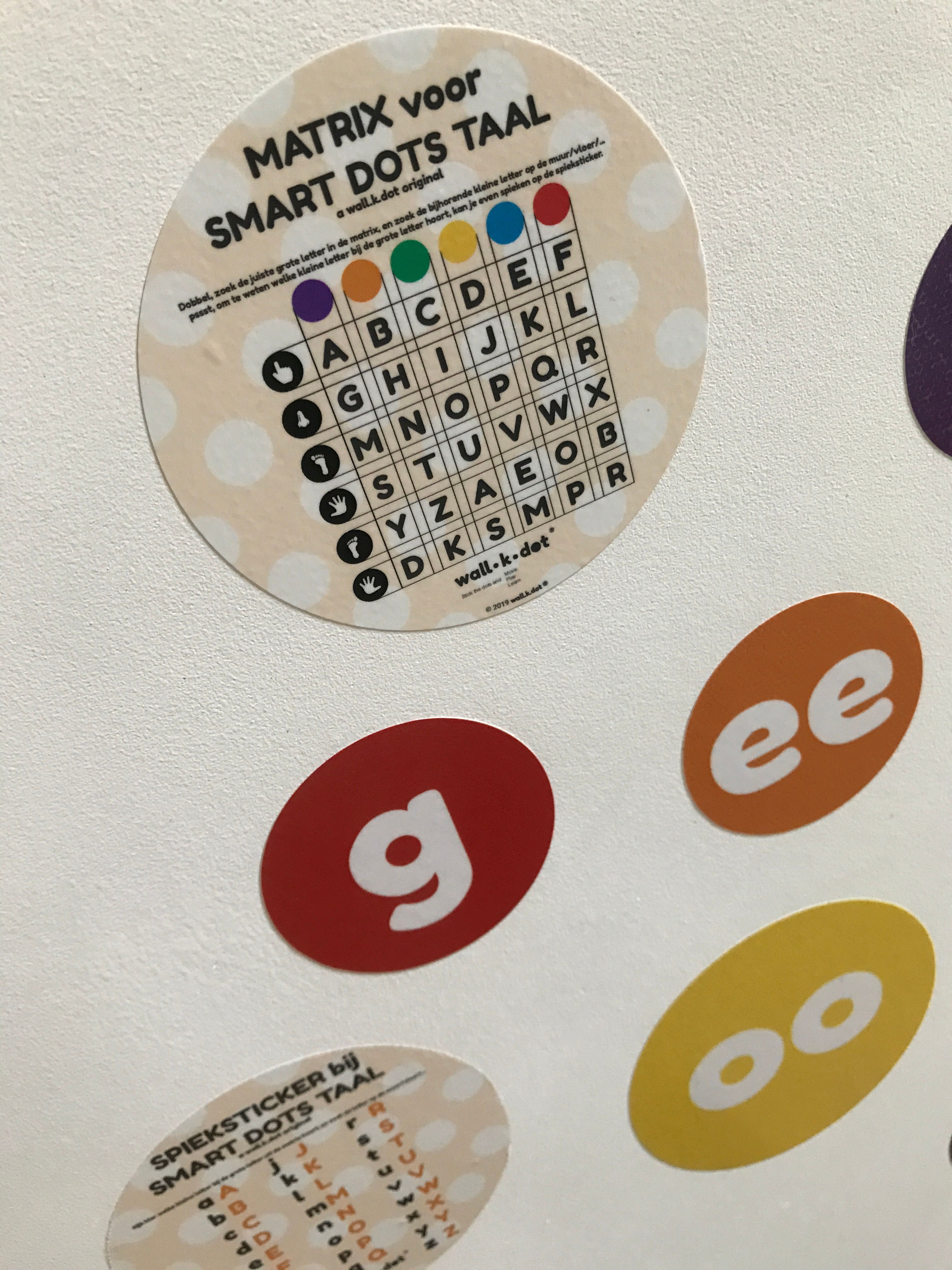 SPIEKSTICKERS VOOR DE SMART DOTS ABC