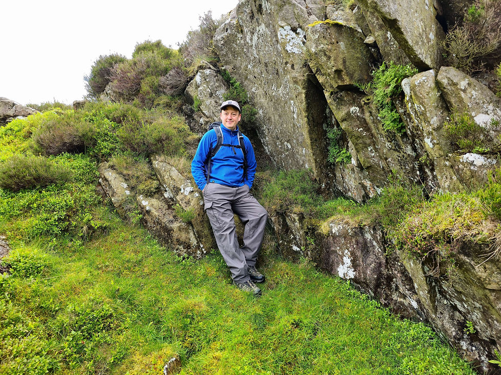 Chris in the same spot... discovered after weeks of searching! Photo: (c) Chris Butterfield.
