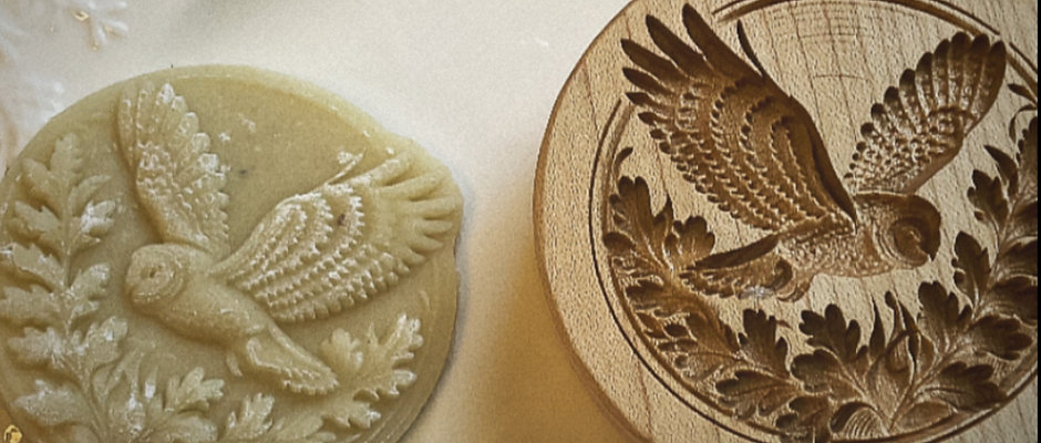 Flying Barn Owl 2.5" Round /Cutter Included