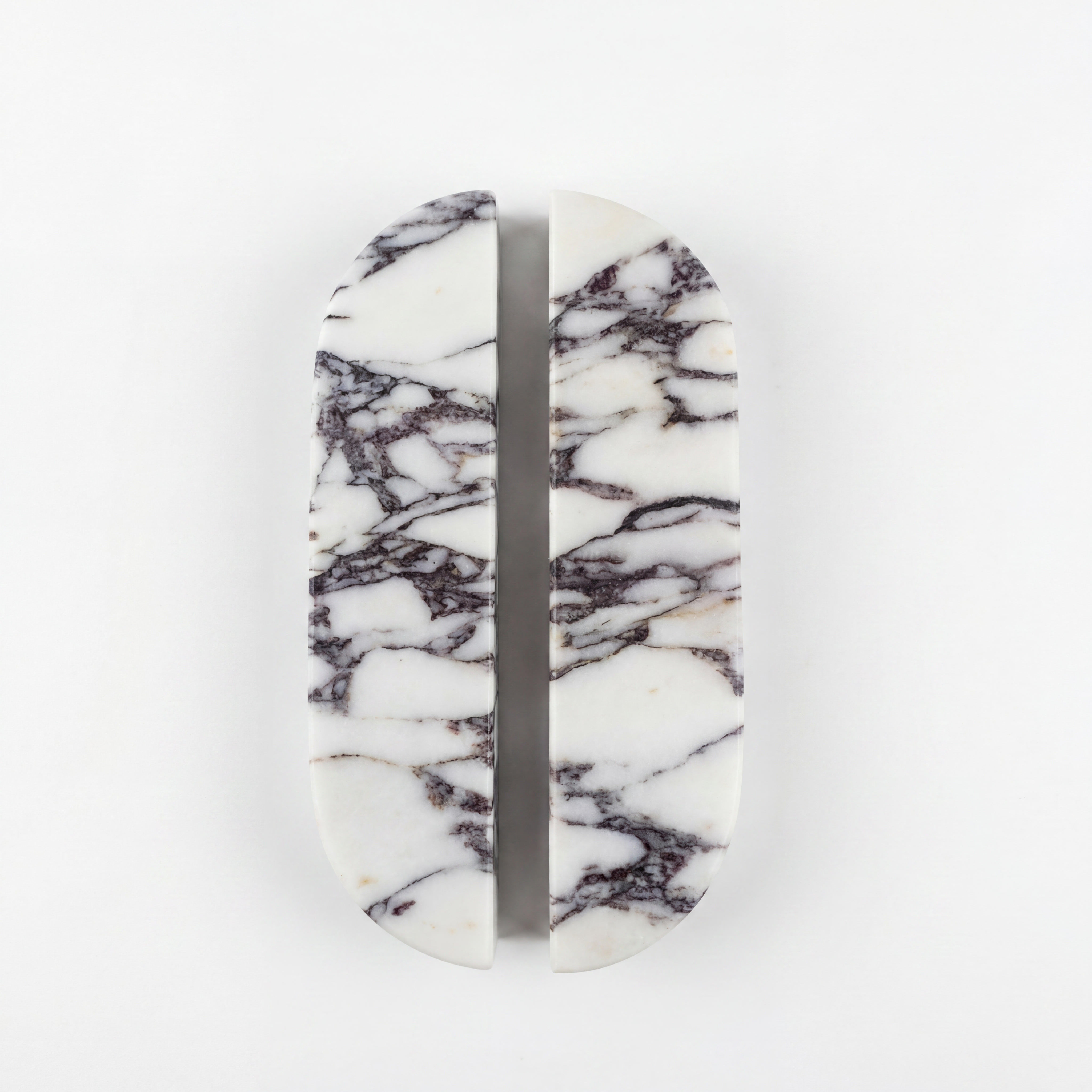 Calacatta Viola Marble Drawer Pulls, Luxury Cabinet Handles