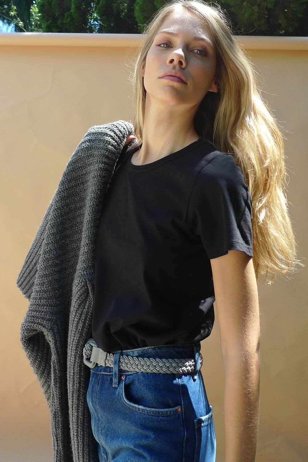 Camiseta Kate Pima Preto Ray T-Shirt